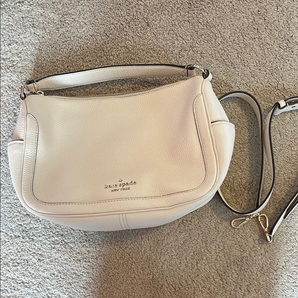 Kate Spade Cream Leather Shoulder Bag